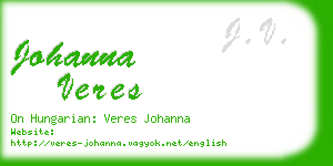 johanna veres business card